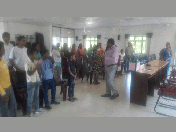 children gathering program DS office