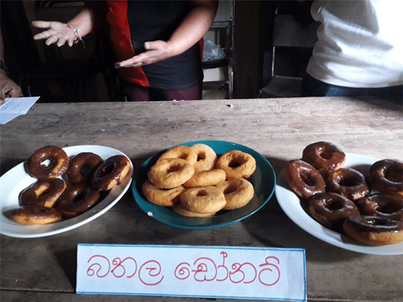 donut making and yoga training
