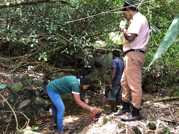 Field survey of Igurugolla water catchment area